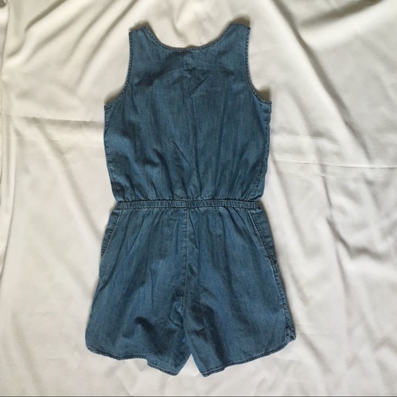 GAP Chambray Sleeveless Romper - Picture 4 of 4